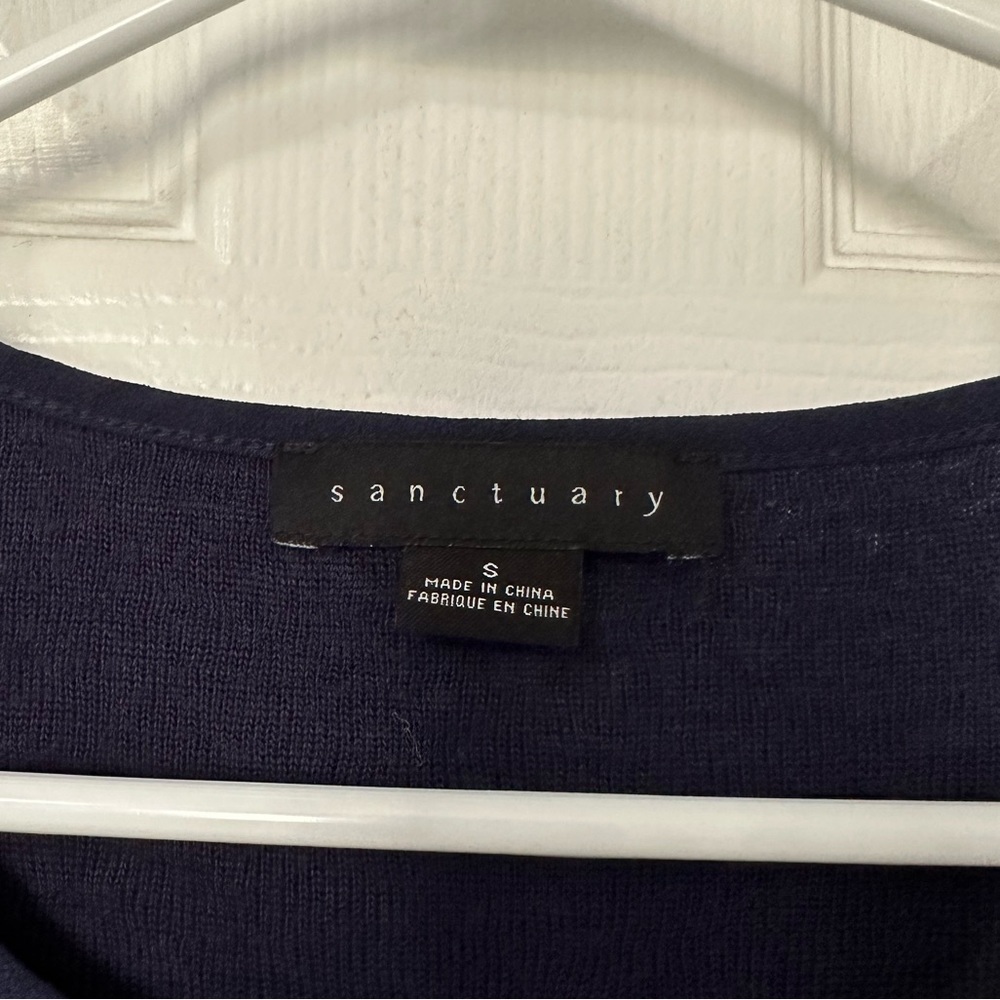 Navy Blue Sanctuary Sweater, size small - Picture 3 of 3
